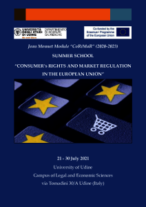 Summer School on Consumer’s Rights and Market Regulation in the EU – EAPIL